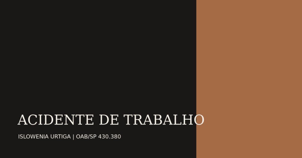Acidente de trabalho: quais são os direitos do trabalhador? acidente trabalho
